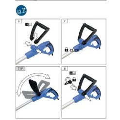Güde Brosse à Mauvaises Herbes électrique / Nettoyeur De Joints Avec Quatre Brosses - 400W - 340 X 275 X 1230mm -GRF 401 -GüDE Soldes 31570205 3