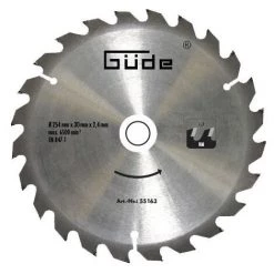 Güde Lame De Scie à Bois HM 254x30 - 24 Dents -GüDE Soldes 47506966 2