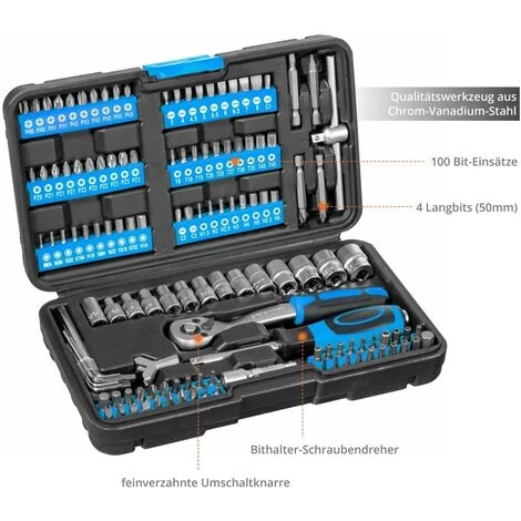 Jeu De Clés à Douilles Et D'embouts Güde - 130 Pièces 4 Jeu De Clés à Douilles Et D'embouts Güde - 130 Pièces – Image 2